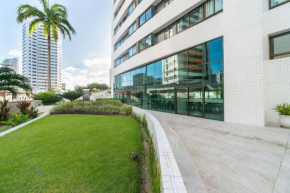 Excelente flat em Setúbal Boa Viagem até 3 pessoas cercado por restaurantes e supermercados PM805